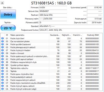 SATA 3,5" disky, odzkoušené, uvedená cena je za vše - 14