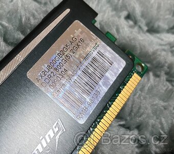 Paměti RAM do PC, typu DDR, DDR2 a DDR3, cena za vše - 14