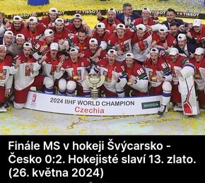 2x FINÁLOVÝ puk ČESKO  - ŠVÝCARSKO (MS Praha 2024). - 14