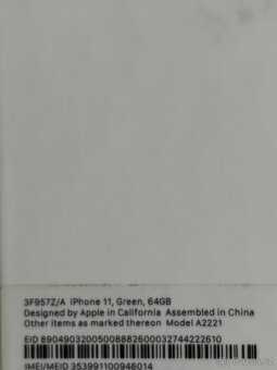 Apple iPhone 11 Green 64GB TOP stav - 14