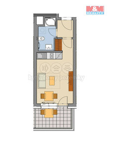 Prodej bytu 1+kk, 31 m², Praha, ul. Thomasova - 14