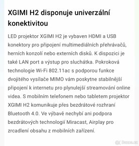 LED projektor XGIMI H2 vcetne orig.baleni - 14