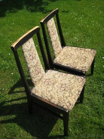 Židle dřevěná, čalouněná - 14