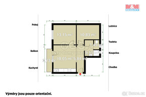 Pronájem bytu 3+kk, 54 m², Praha, ul. Donovalská - 14