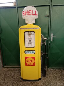 Benzínový stojan Tokheim Shell, kompletní, původní - 14