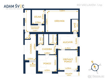 Prodej, rodinný dům 6+2, Václavov, okr. Šumperk - 14