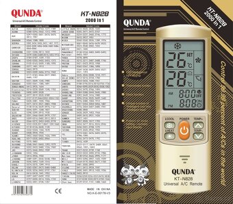 Univerzální dálkové ovládání klimatizace KT-N828 - 15
