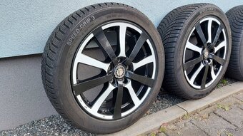 Alu kola 5x112 r17 vw golf, škoda Octavia II zimní pneu - 15