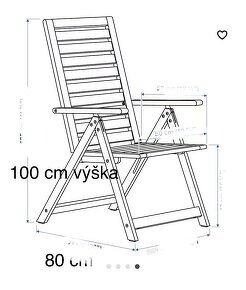 Zahradní skládací nábytek IKEA - 15