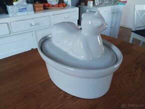 PORCELÁNOVÁ ZAPÉKACÍ TERINA KRAVIČKA FRANCIE - 15