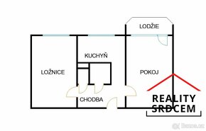 Pronájem bytu v os. vlast. 2+1+lodžie/54 m2 na ul. Čajkovské - 15