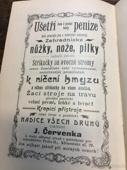 Pěstování rostlin Zahradnictví 1905 Reklamní leták Prví repu - 15