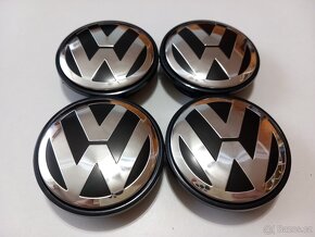 Středové krytky VW 56x52mm chrom logo - 15