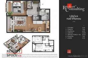 Prodej, byty/2+kk, 44 m2, Družstevní, 25266 Libčice nad Vlta - 15