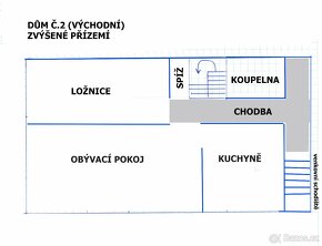 2x rodinný dům 150m2 + 75m2 pozemek 1 373m2 - 15