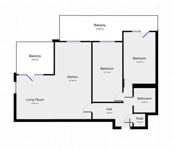 Pronájem bytu 3+kk, Dělená, Řeporyje,  27900 Kč/měs, 79 m2 - 15