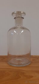 lékárenské láhve 3 ks, čiré sklo, v.35, 27, 21 cm - 15