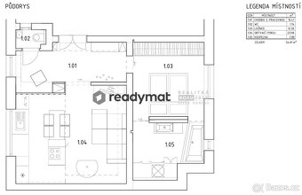 Pronájem bytu 2+kk 55 m2, Hodonín - 15