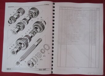 Katalog ND Liaz 151. 261 - 150.261 a převod. Praga 10P80.36 - 15