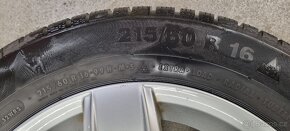 Alu kola VW 5x112 6,5x16 ET42 215/60r16 Continental zimní - 15