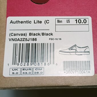 VANS Authentic, Černé tenisky - 15