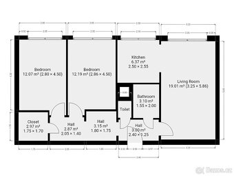 Pronájem bytu 3+kk, Bedřichovská, Libeň, 23900 Kč/měs, 66 m2 - 16