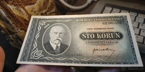 100 korun Masaryk 1945 Krásny stav - 16