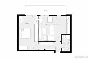 Apartmán 2+kk s balkonem, 53m2, Borská, Náchod - 16