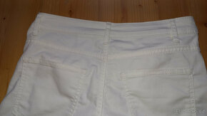 kalhoty bílé dlouhé a krátké šortky velikost 34 - 16