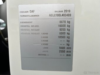 DAF LF 16.260 CTS okřínek 10t AUTOMAT EURO VI - 16