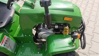 Dětský čtyřtaktní zahradní traktor s přívěsem 110ccm zelený - 16