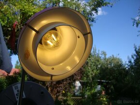 Retro stolní lampa lampička oranžová 70. léta ÚBOK funkční - 16