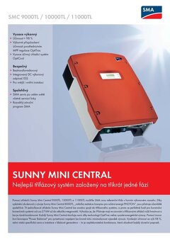 Solární střídač SMA Sunny Mini Central 11000TL - 16