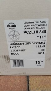 Nová zimní sada ŠKODA Octavia 2,VW Golf 5x112 R15 pneu FULDA - 16