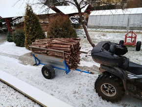 Sklápěcí vozík za čtyřkolku 600kg, - 16