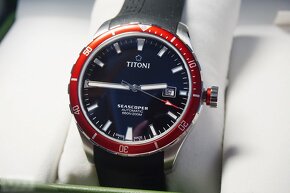 Titoni model Seascoper black - red, orig. hodinky, stav NOVÉ - 16