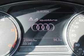 Audi A4 B9 Quattro, kůže, Adaptiv, Keyless, výhřev - 16