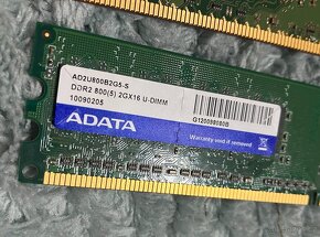 Paměti RAM do PC, typu DDR, DDR2 a DDR3, cena za vše - 16