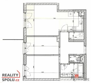 Pronájem, byty/3+kk, 73 m2, U hranic 3419/12, Strašnice, 100 - 16