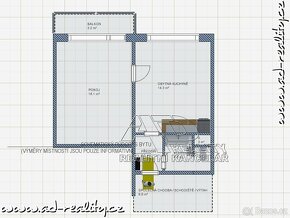 Pronájem panel bytu 1+1 s balkonem [39m2] Písecká, Bechyně - 16