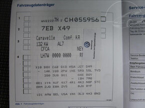 Volkswagen Caravelle 2,0 TDI DSG,4x4,Tažné zař. - 16