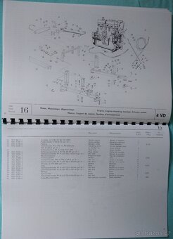 Kombajn E 514 návod + kat. dílů + katalog dílů motor IFA - 16