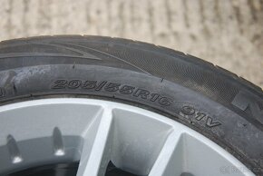 ALU kola r16 5x108 ET43 7J + letní pneu NEXEN 205/55 - 16