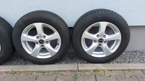 Alu kola Borbet 5x112 r15 vw Golf Caddy  zimní pneu - 16