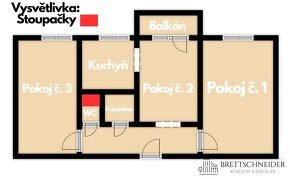 Pronájem bytu 3+1, 60 m2, ul. K. Čapka, Kopřivnice - 16