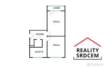 Pronájem rekonstruovaného bytu 2+1, 57 m2, ul. Kosmonautů, K - 16