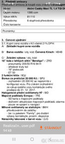 Prodám VW Caddy Maxi 1,4 TGI 7 míst odpočet DPH - 16