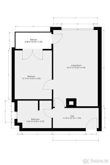 Pronájem bytu 2+kk, K metru, Třebonice, 22900 Kč/měs, 50 m2 - 16