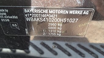 BMW X5 F15 3.0D.R.V.2014,7 MÍST, ČR,PO SERVISETOP - 16