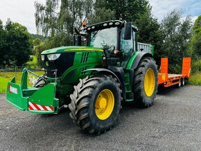 John deere 6215R + čelní nakladač TRIMA - 17